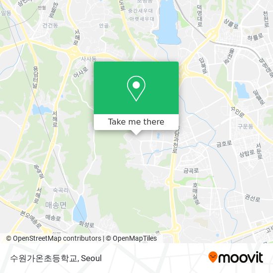 수원가온초등학교 map