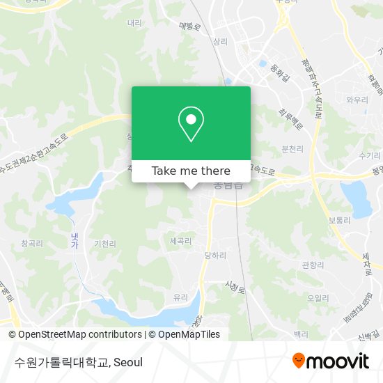 수원가톨릭대학교 map