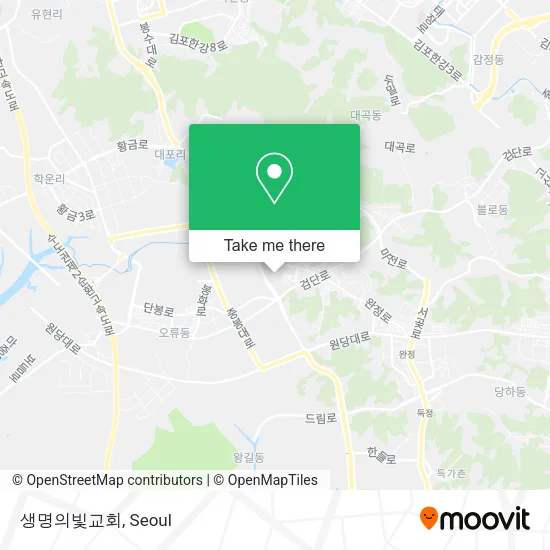 생명의빛교회 map