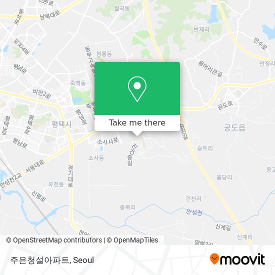 주은청설아파트 map