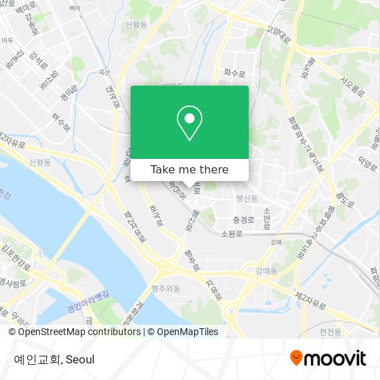 예인교회 map