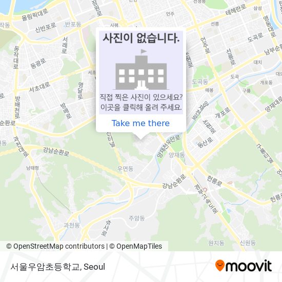 서울우암초등학교 map