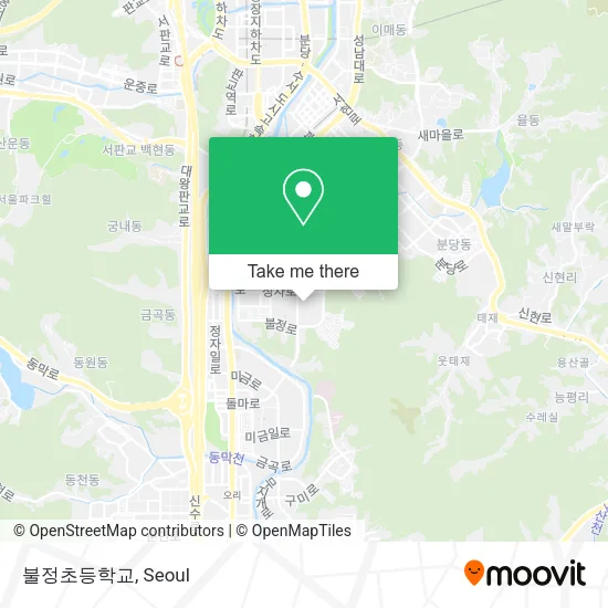 불정초등학교 map