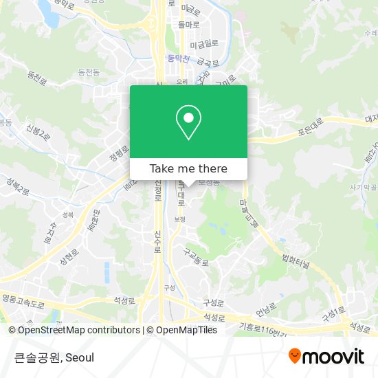 큰솔공원 map