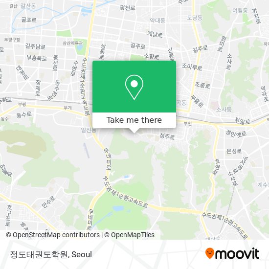 정도태권도학원 map