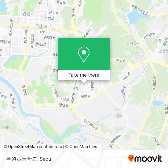 본원초등학교 map