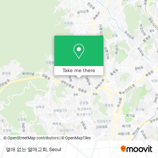 열매 없는 열매교회 map