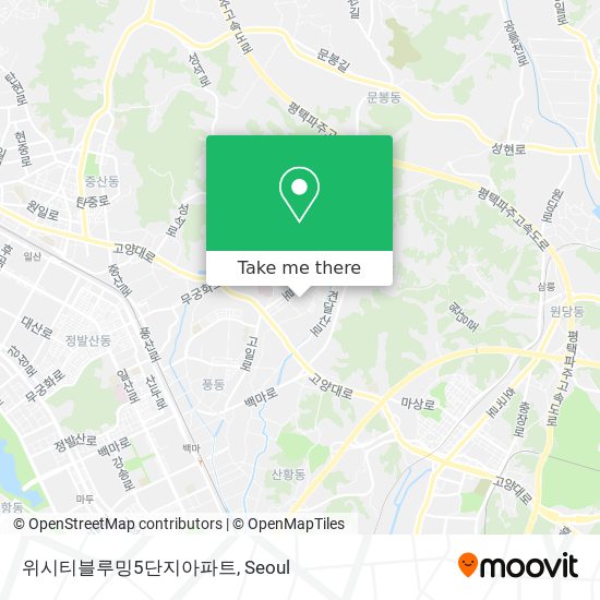 위시티블루밍5단지아파트 map