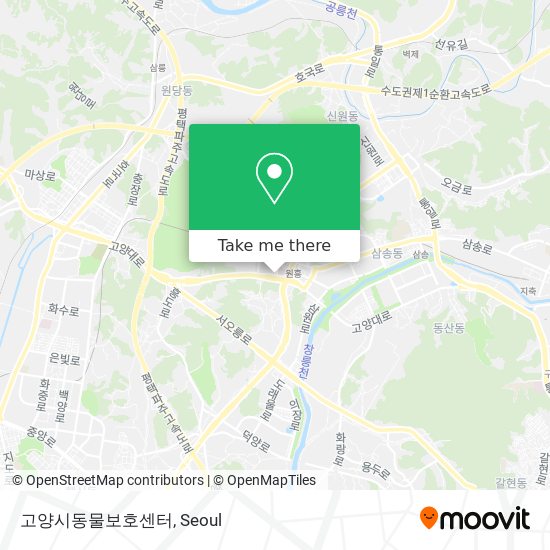 고양시동물보호센터 map