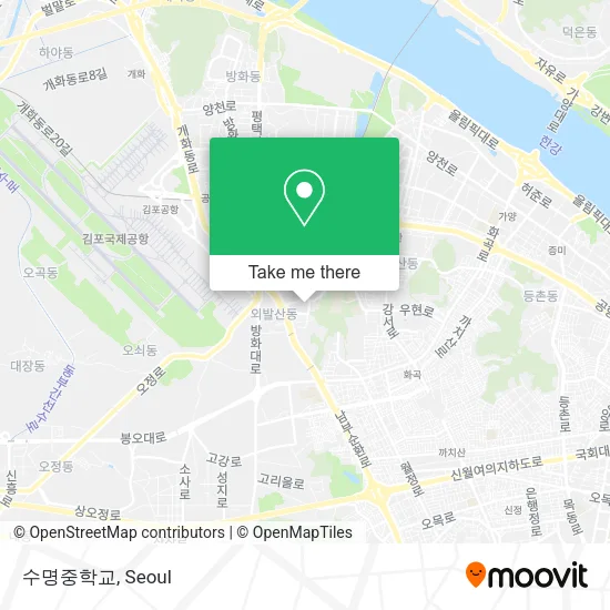 수명중학교 map