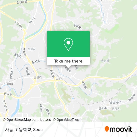 사능 초등학교 map