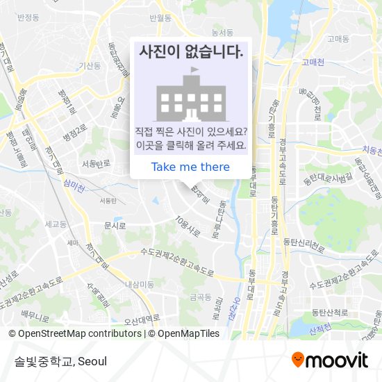 솔빛중학교 map