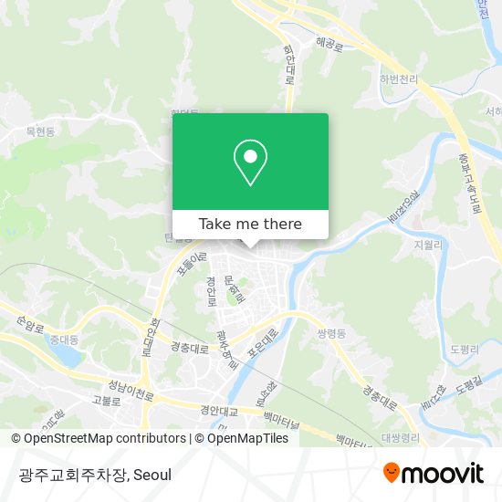 광주교회주차장 map