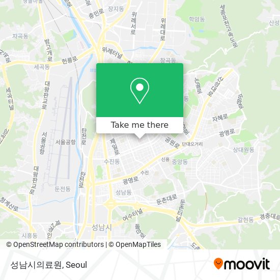 성남시의료원 map