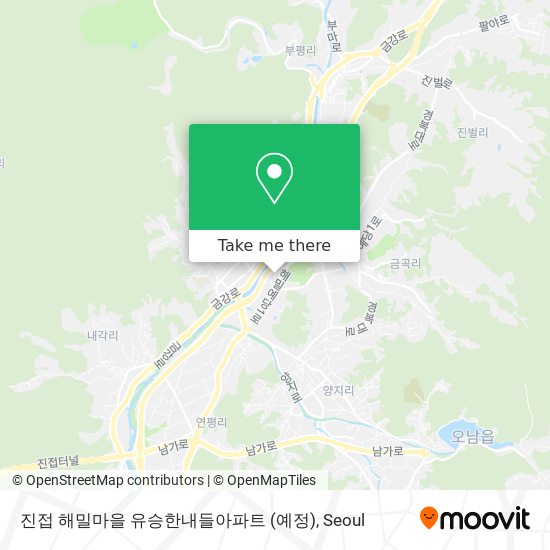 진접 해밀마을 유승한내들아파트 (예정) map