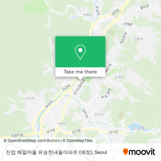 진접 해밀마을 유승한내들아파트 (예정) map