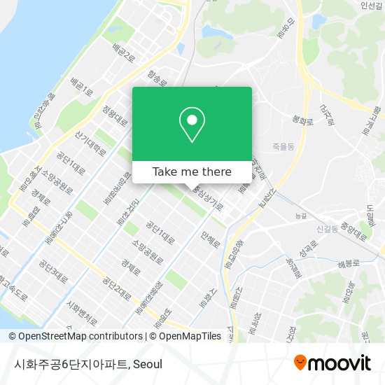 시화주공6단지아파트 map