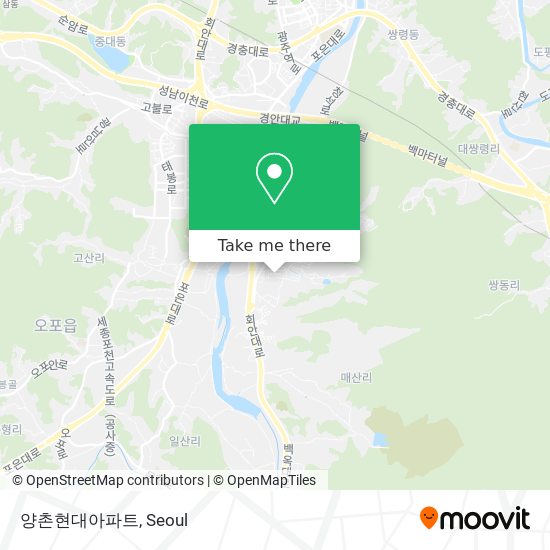 양촌현대아파트 map