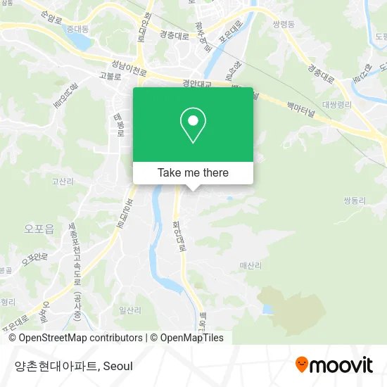 양촌현대아파트 map