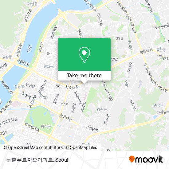 둔촌푸르지오아파트 map