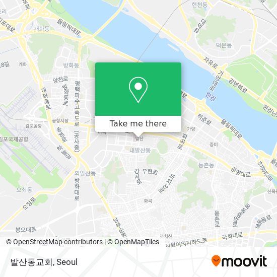 발산동교회 map