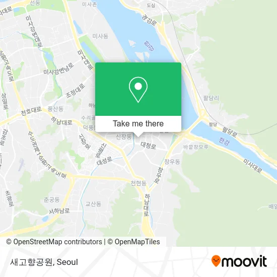 새고향공원 map