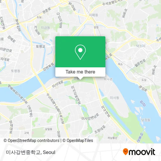 미사강변중학교 map