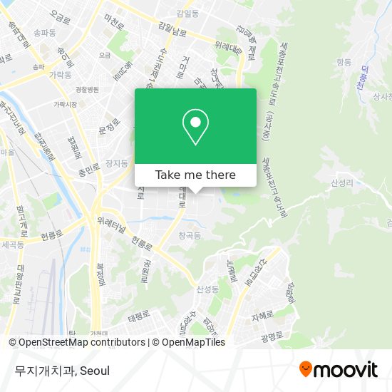 무지개치과 map