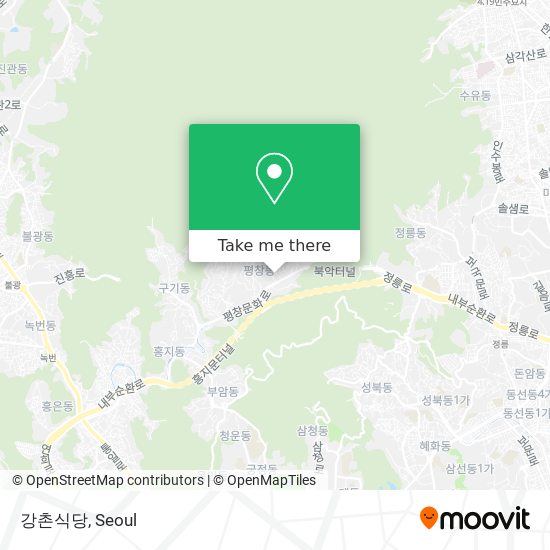 How to get to 강촌식당 in 종로구, 서울시 by Bus or Subway?