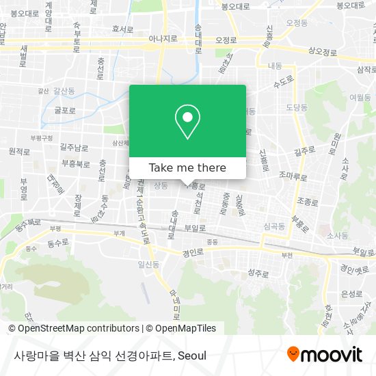 사랑마을 벽산 삼익 선경아파트 map