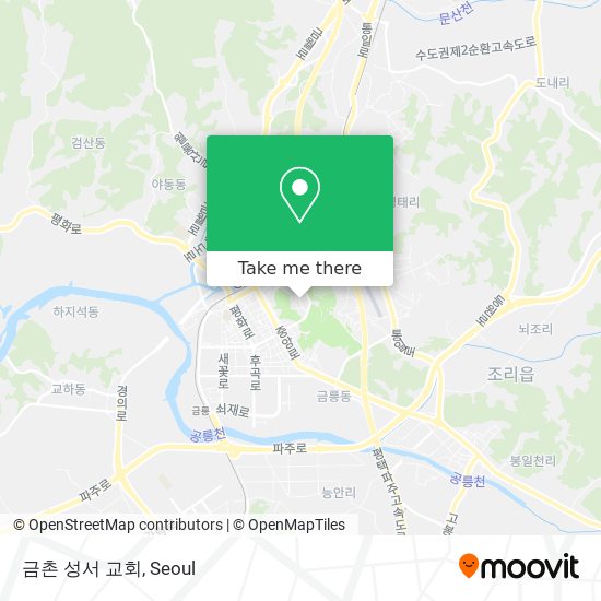 금촌 성서 교회 map