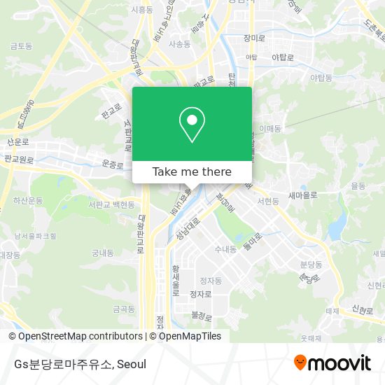 Gs분당로마주유소 map