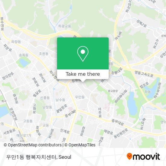 우만1동 행복자치센터 map