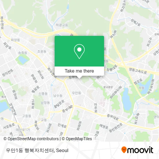 우만1동 행복자치센터 map