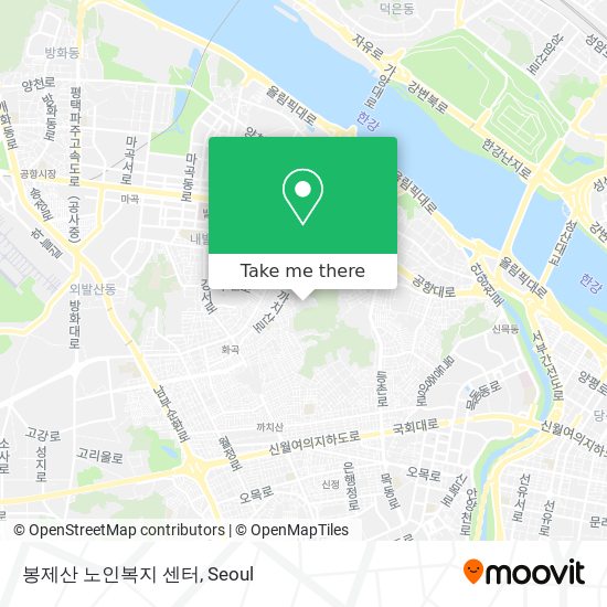 봉제산 노인복지 센터 map