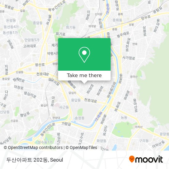 두산아파트 202동 map