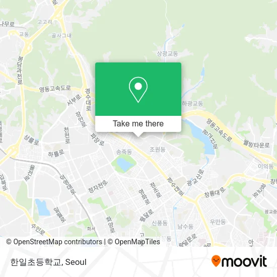 한일초등학교 map