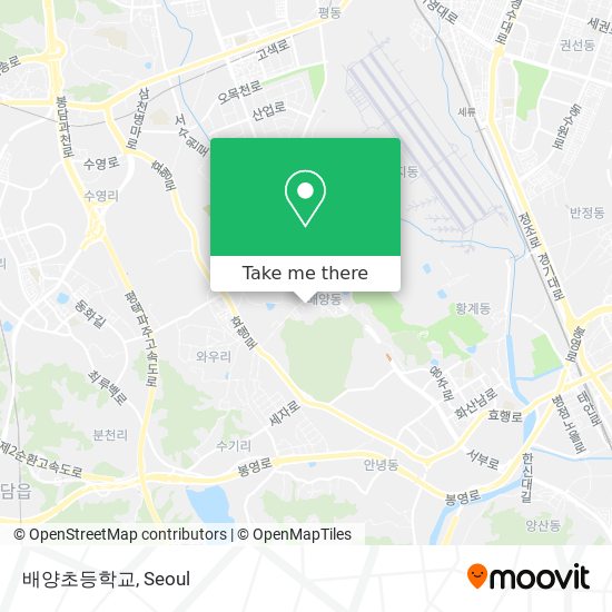 배양초등학교 map