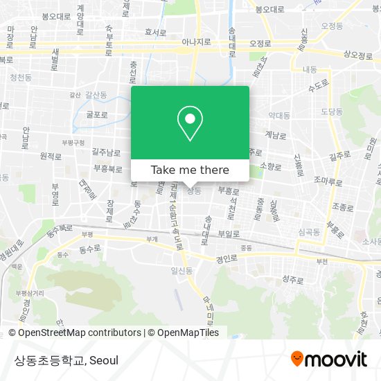 상동초등학교 map