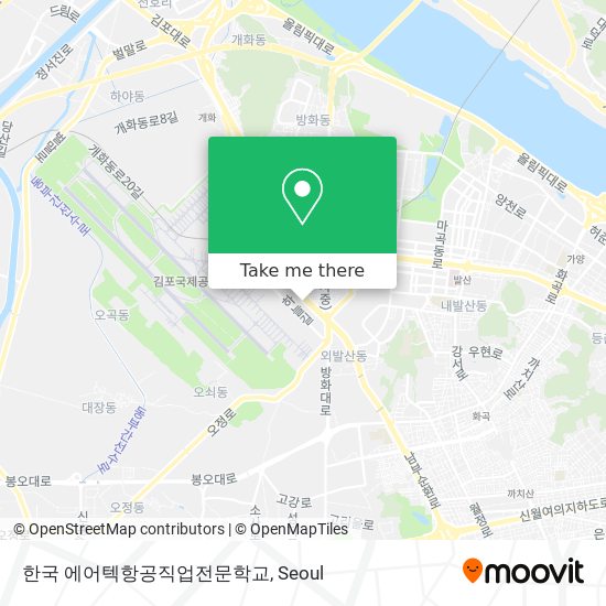 한국 에어텍항공직업전문학교 map