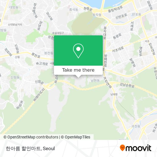 한아름 할인마트 map
