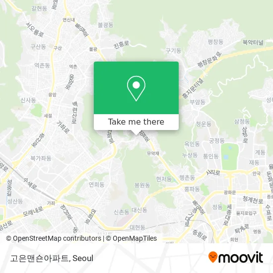 고은맨숀아파트 map