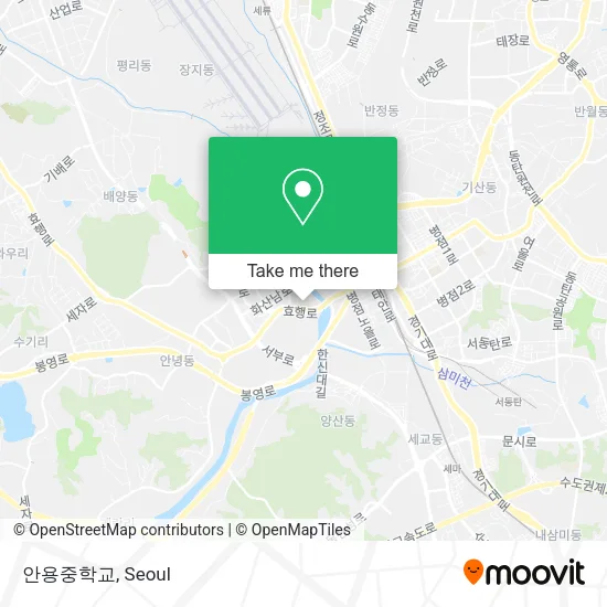 안용중학교 map