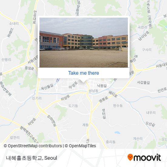 내혜홀초등학교 map