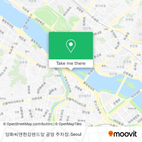 양화씨앤한강랜드앞 공영 주차장 map