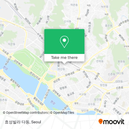 효성빌라 다동 map