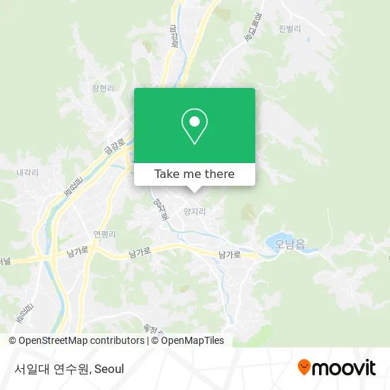 서일대 연수원 map