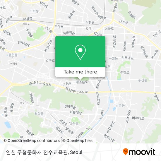 인천 무형문화재 전수교육관 map