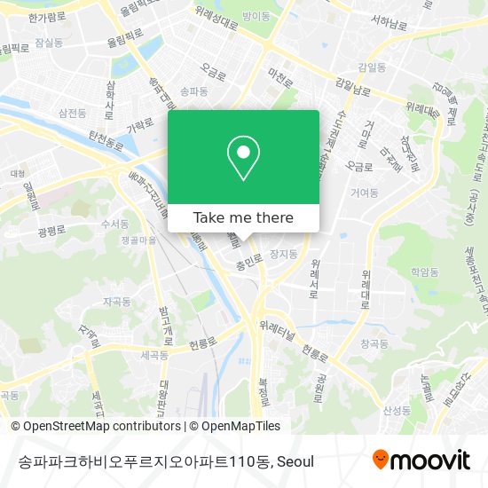 송파파크하비오푸르지오아파트110동 map