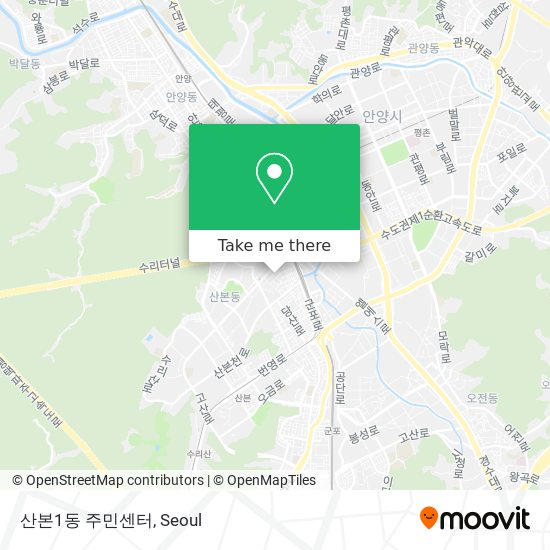 산본1동 주민센터 map